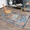 Multi-Color Polyester Area Rug 7x5 Feet Thick Comfortable Non-Slip Floor Mat